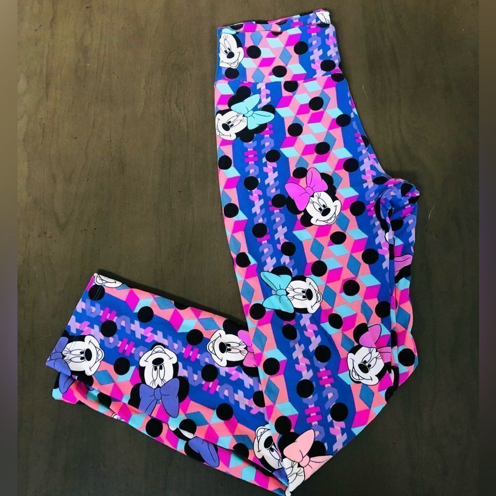 LuLaRoe Minnie Mouse Disney Print Leggings